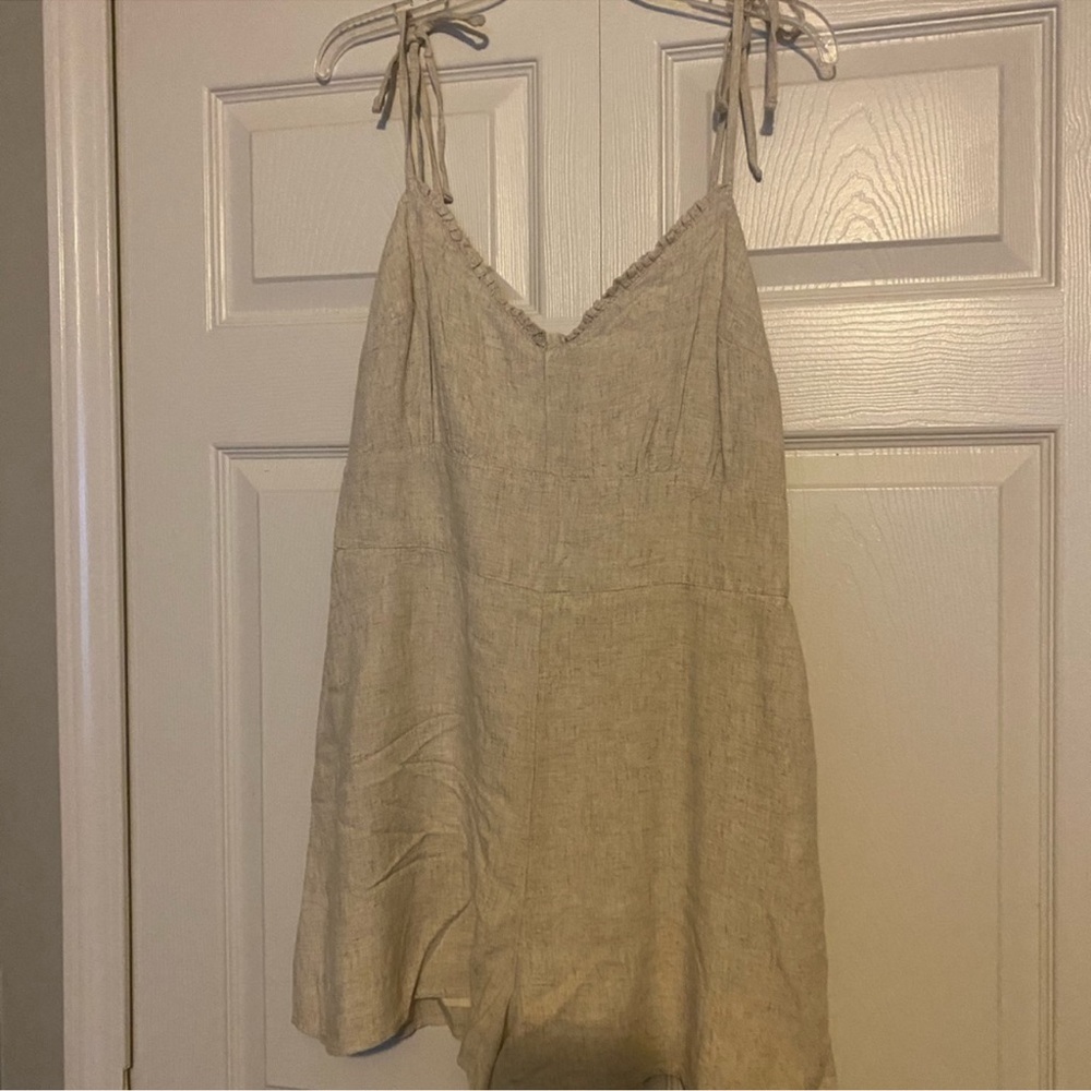 Abercrombie & Fitch Cream Jumpsuit